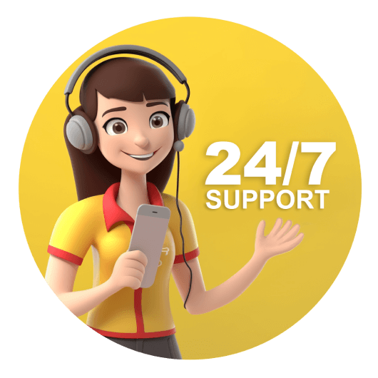 24 / 7 Attentive Support