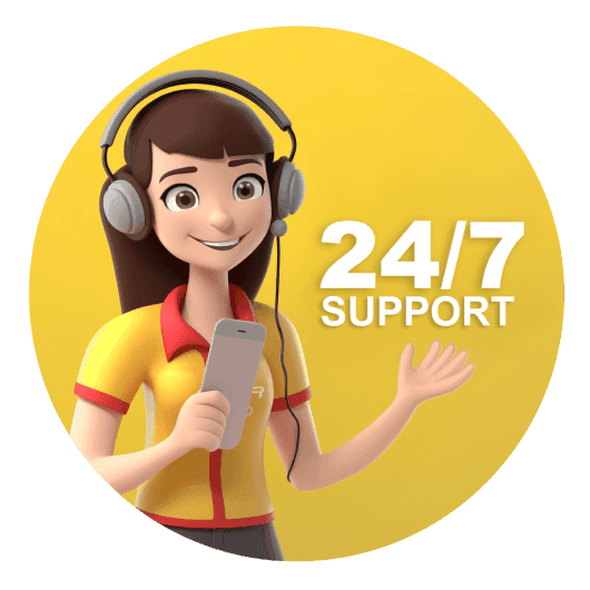 24 / 7 Attentive Support